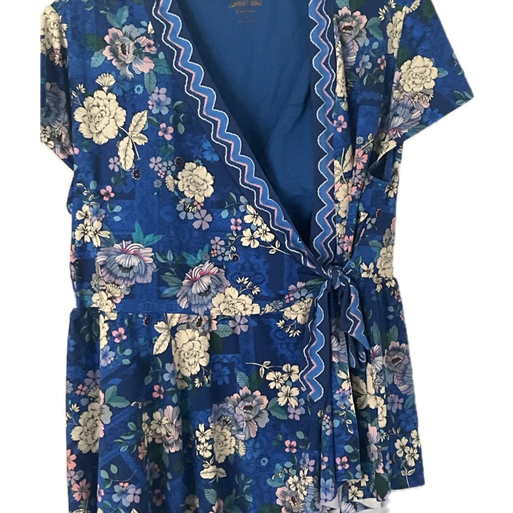 Johnny Was Floral Wrap Tankini Swimwear 2 piece